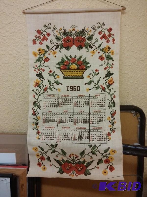 1960 Kitchen Towel Calendar...