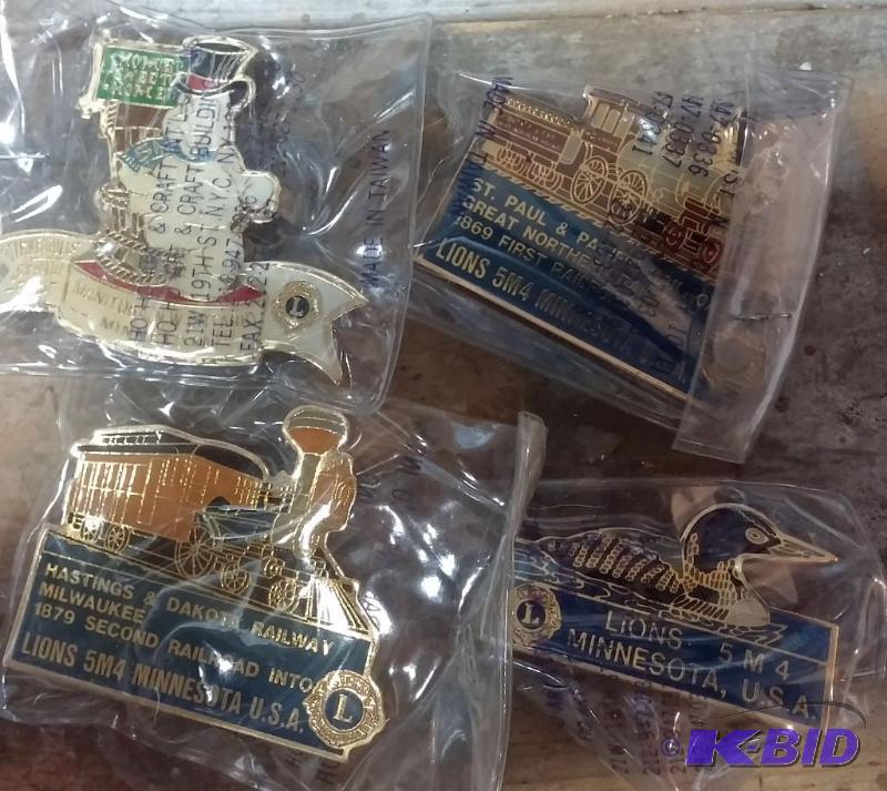 Lot of Vintage Lions International Pins. Neve...