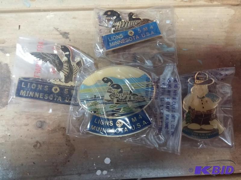Lot of Vintage Lions International Pins. Neve...