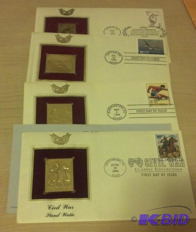 Lot of 22Kt Commemorative Stamps...