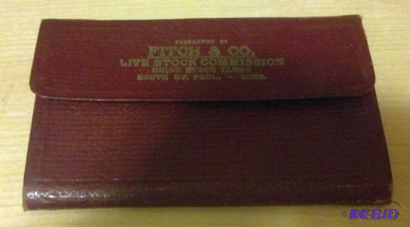 1928 Unused Live Stock Commissions Book...