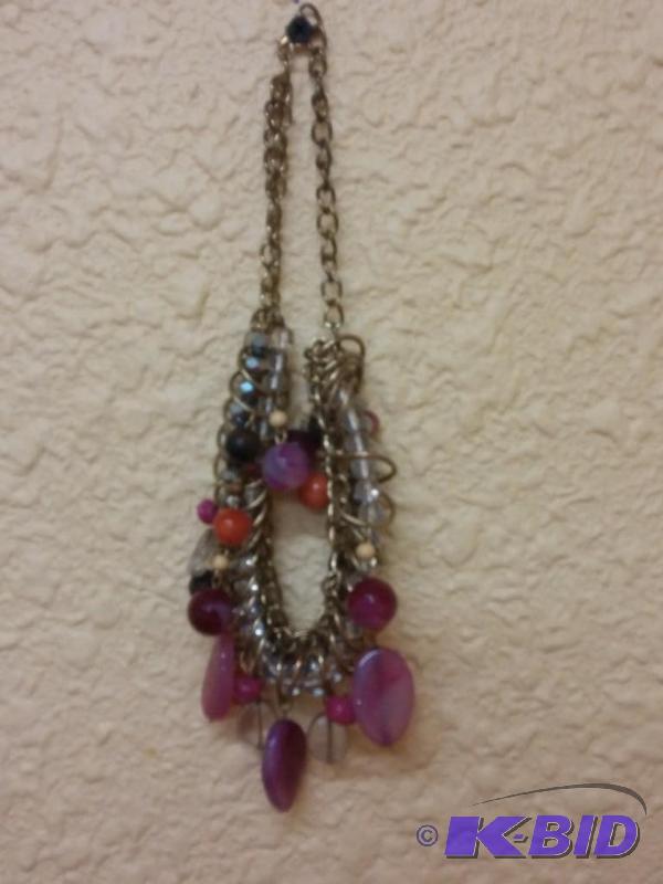 lot 23 image: Necklace as shown. Vintage beads...