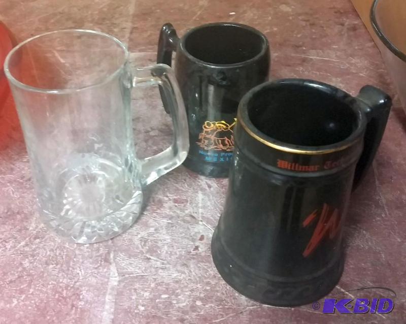 lot 73 image: Lot of vintage Beer Mugs...