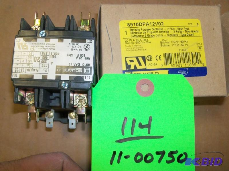 ELEC,CONTACTOR,1PH,120VAC-COIL,460VAC...