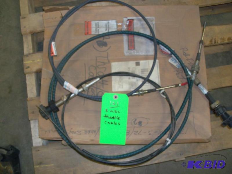 3) MISC THROTTLE CABLES...