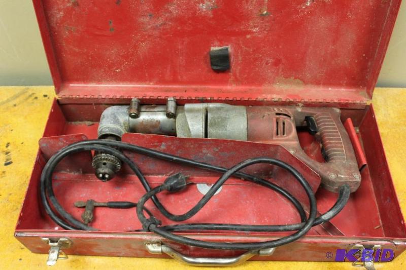 Milwaukee Angle Drill&nbsp  Tested and works...