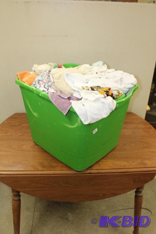 Tote Full of Towels, Rags, Wash Clothes etc.....
