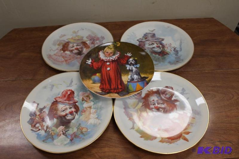 Vintage Collectable Clown Plates&nbsp...