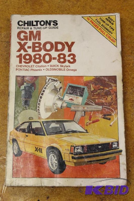 1983 GM X-Body Chiltons&nbsp...