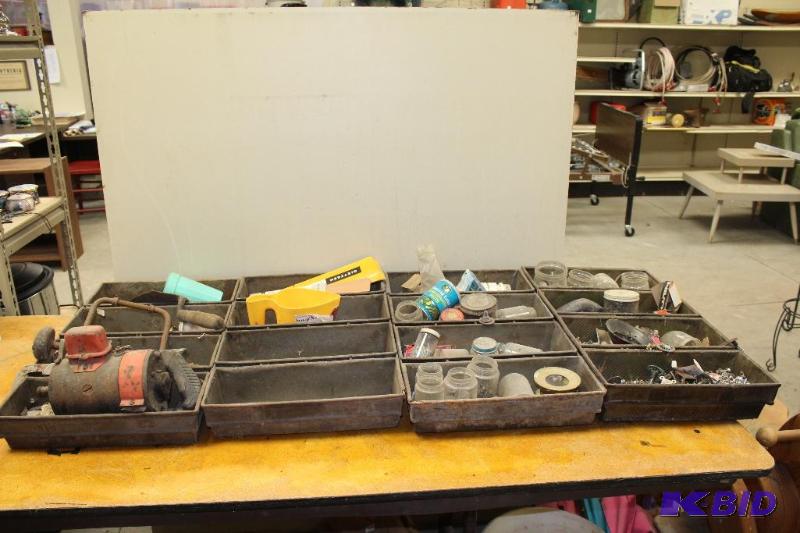 Assorted tools, fasteners, etc in commercial ...