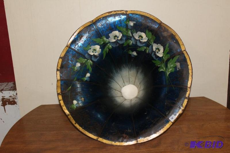 c. 1900s Hand Painted Phonograph  Gramophon...
