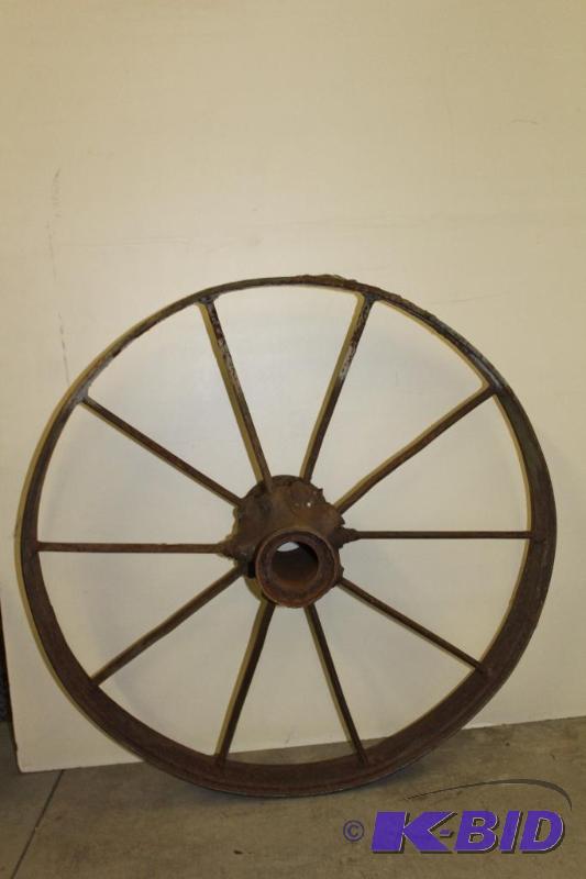 Antique Steel Wheel, 30&quot...