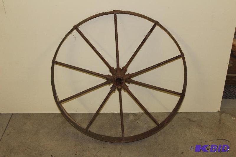 Antique Steel Wheel, 26&quot...