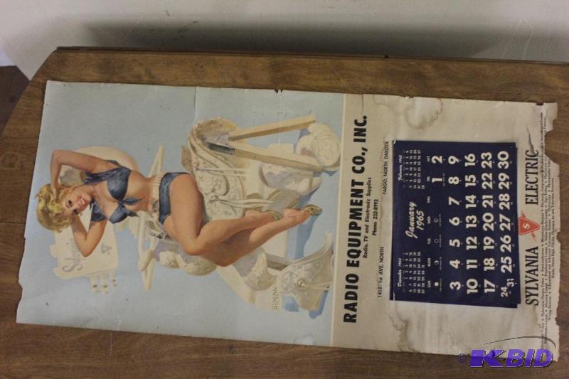 1965 Pin-Up Calander&nbsp  Has condition iss...