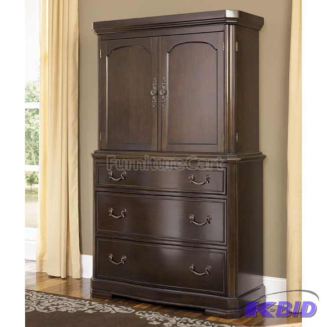 Ashley Millenium B613-40 media chest. Dark br...