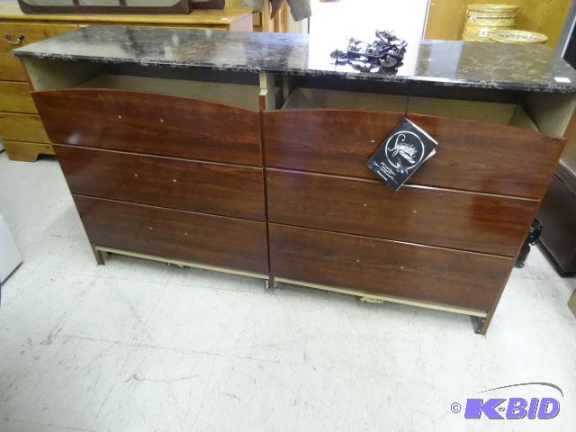 Laminate dresser. 6 drawer. Includes handles ...