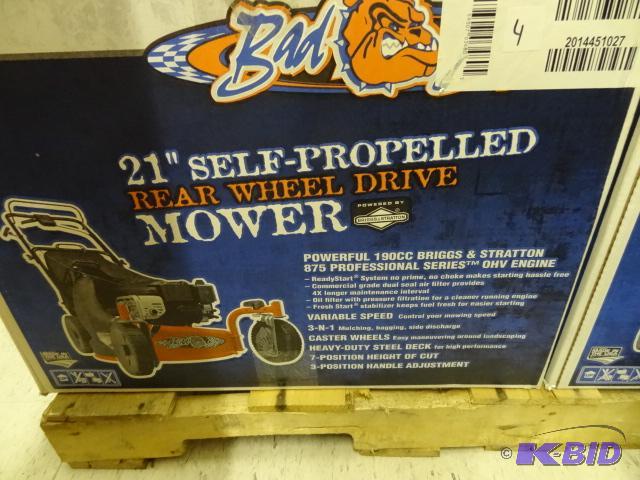 Bad boy 21&quot self propelled rear wheel dr...