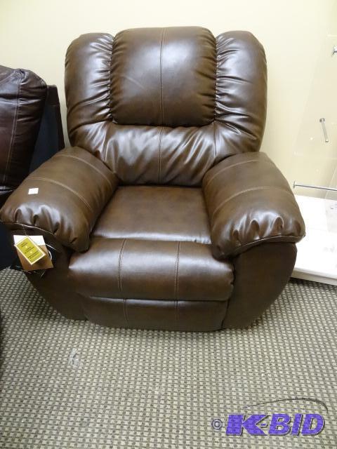 Signature design durablend leather rocker rec...