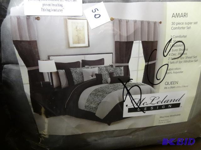 Amari 30 Piece Super Set Comforter Set Quee K C Auctions