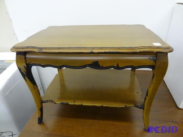 Wood end table. Needs refinishing. 29 x 20 x ...