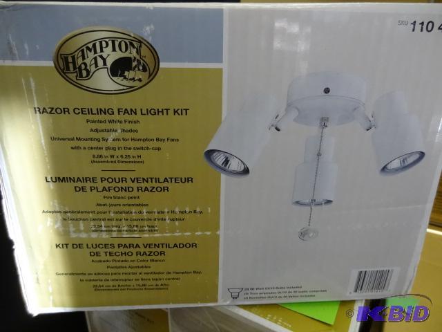 Hampton Bay razor ceiling fan light kit. 1104...