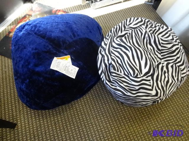 2 bean bag kid chairs...