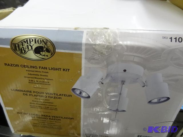 Hampton Bay razor ceiling fan light kit. 1104...