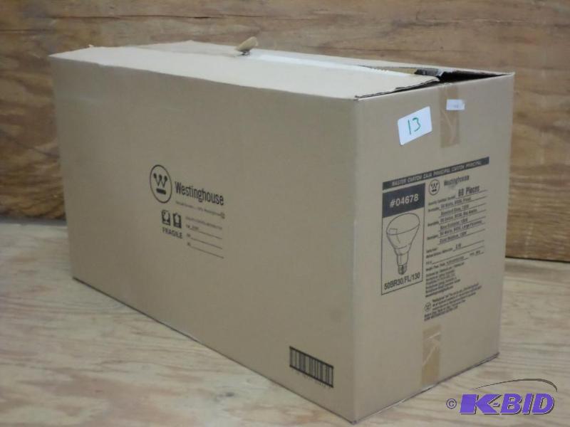 Case Of (60) New Westinhouse 50Watt 130Volt F...