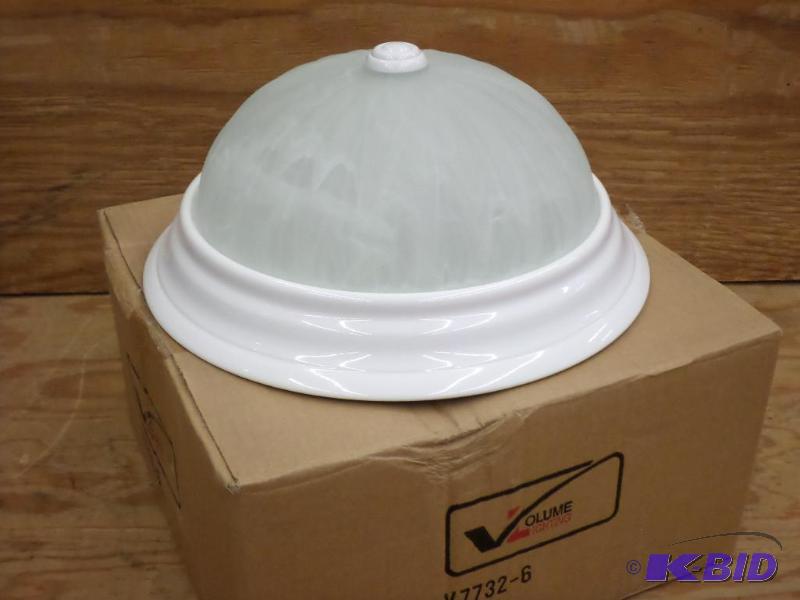 (10) New Volume Lighting 7732-6 White Alabast...