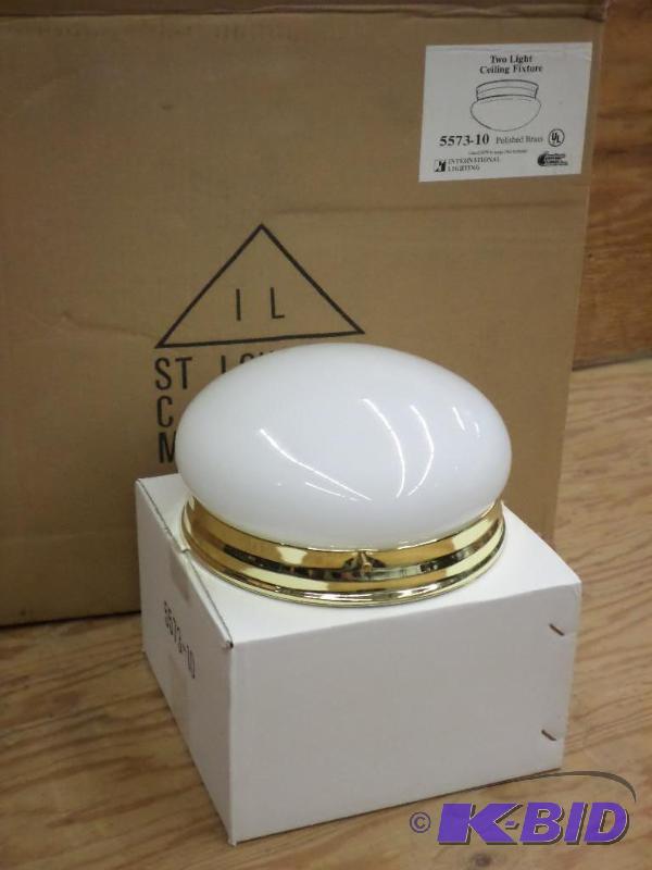 (6) New International Lighting Polished Brass...