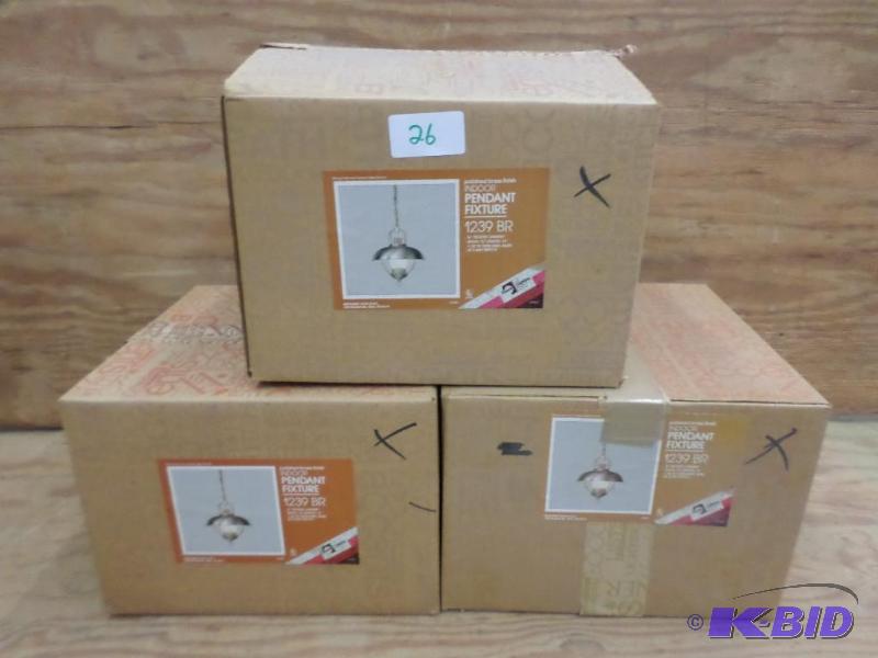(3) New Polished Brass 12&quotx14&quot Indo...