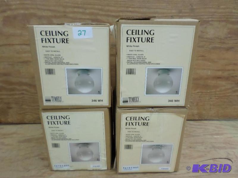 (4) New Timely 346WH 8&quotx9&quot White Op...