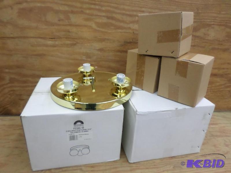 (2) New Sunset 3-Light 6&quot Glass Globe Po...