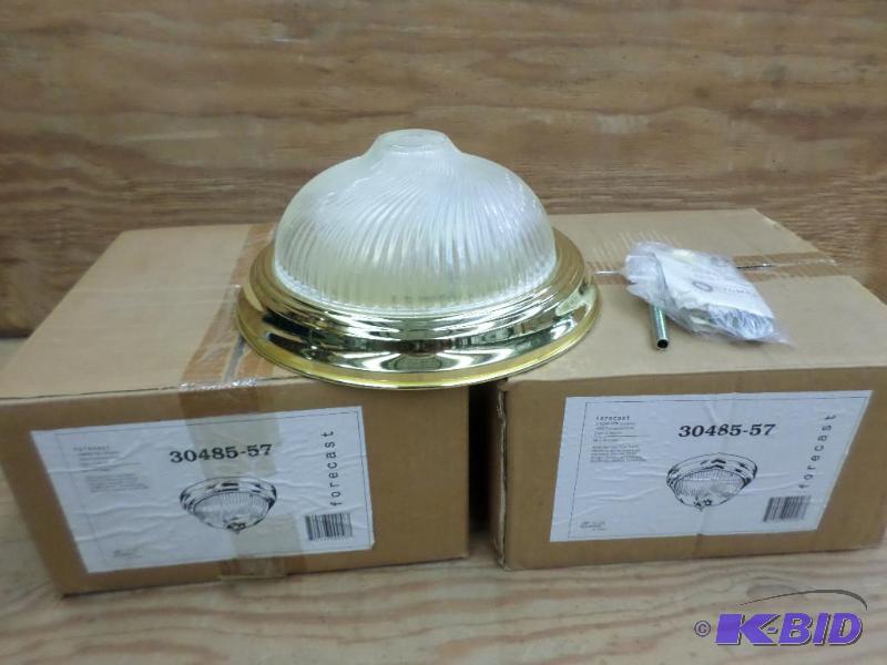 (2) New Forecast 75Watt Medium Base Light Fix...