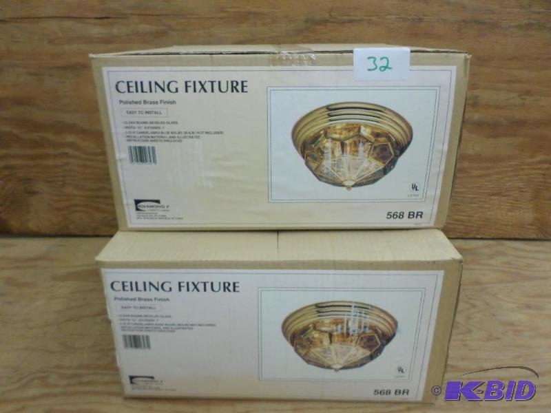 (2) New Polished Brass 7&quotx15&quot Bevel...