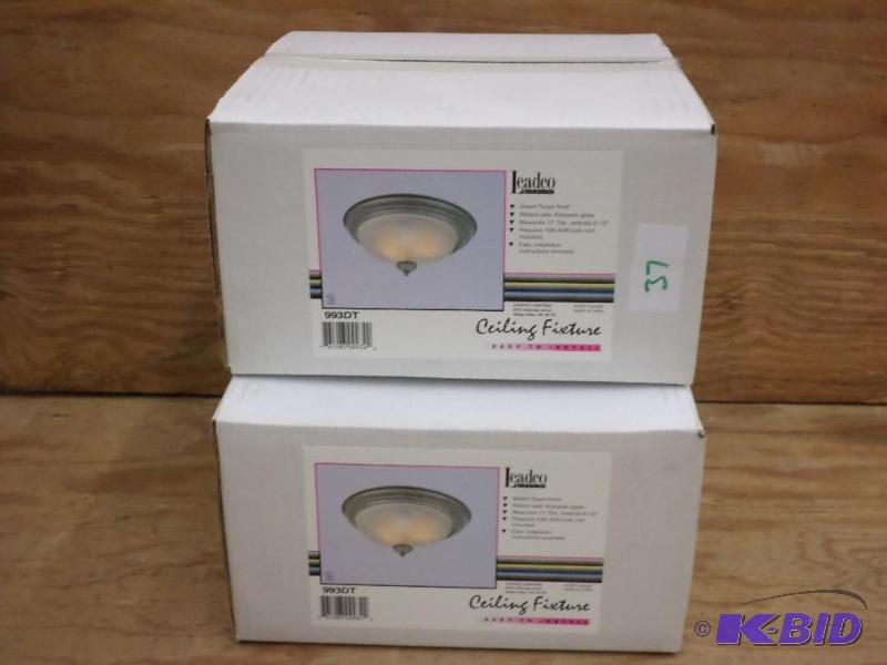(2) New Leadco 11&quot Desert Taupe Ribbed S...
