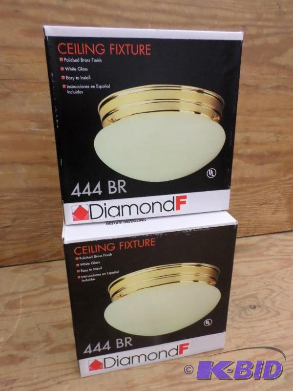 (2) New DiamondF 444BR Polished Brass White G...