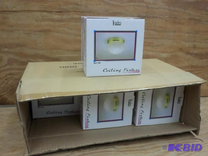 (6) New Leadco 8&quot Polished Brass White G...
