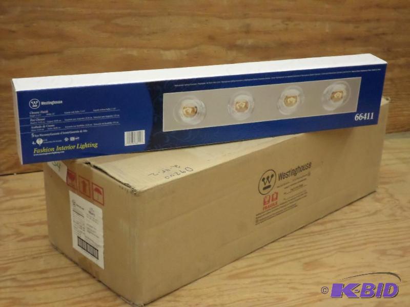(6) New Westinghouse 66411 4-Light Chrome Fin...