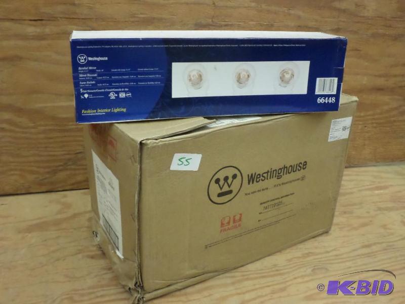 (6) New Westinghouse 66448 3-Light Beveled Mi...