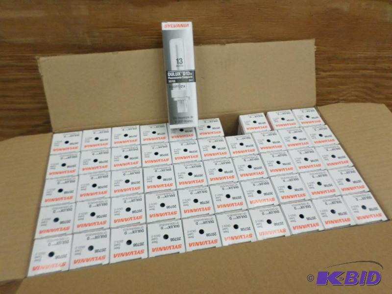 (50) New Sylvania 13Watt Compact Flourescent ...
