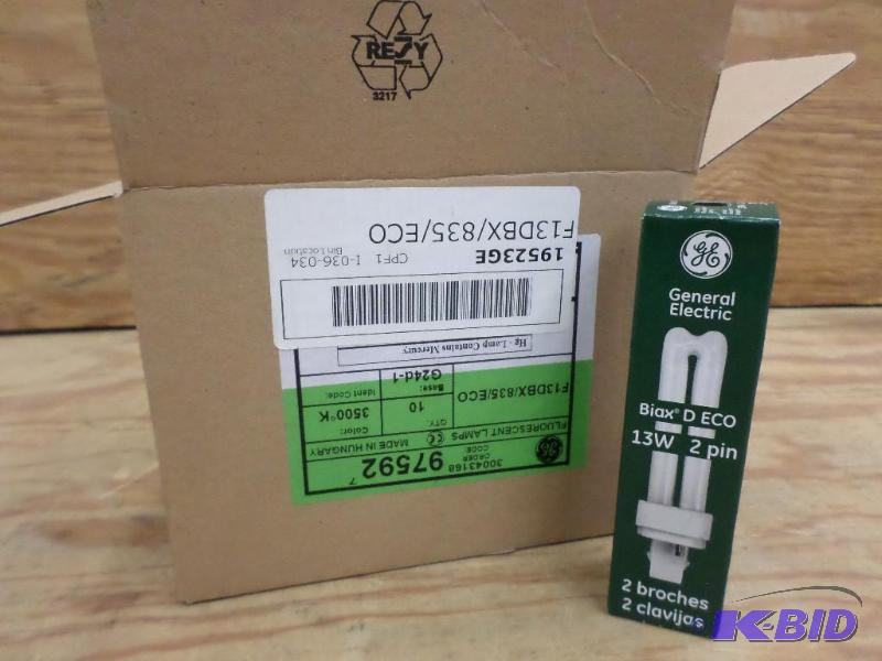 (10) New GE 13Watt Compact Flourescent Light ...