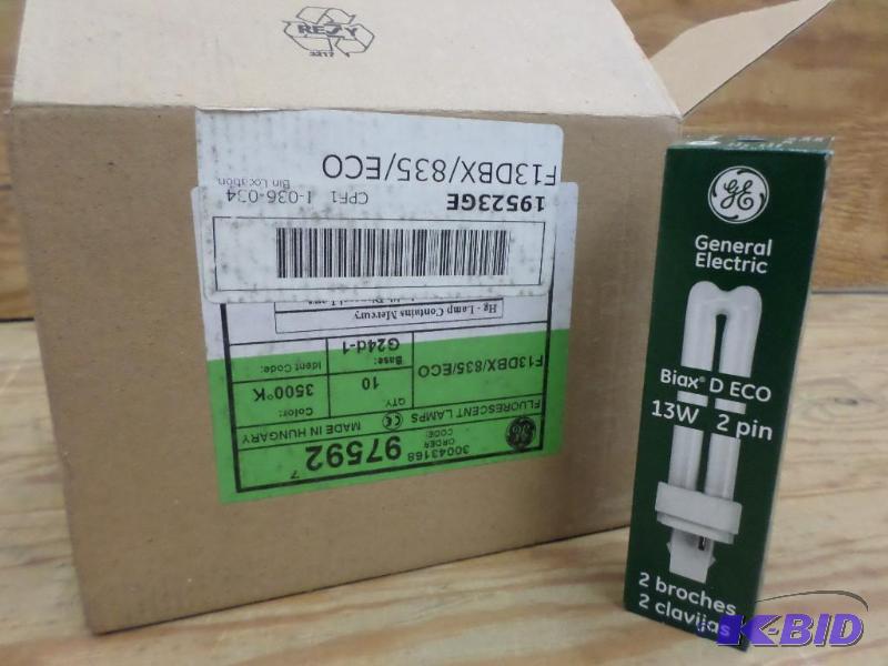 (10) New GE 13Watt Compact Flourescent Light ...
