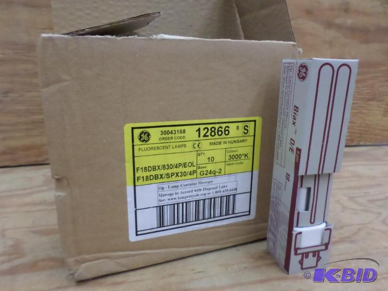 (10) New GE 18Watt Compact Flourescent Light ...