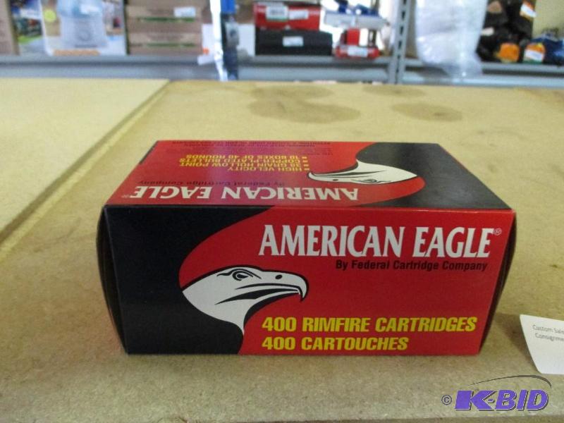 Box of new 22 cal. rifle shells...
