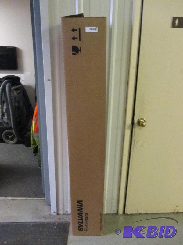 Box of new flourescent light bulbs...