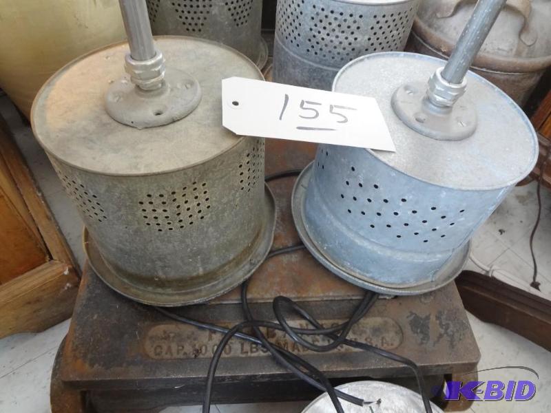 Pair of Fish Bucket Drop Lights