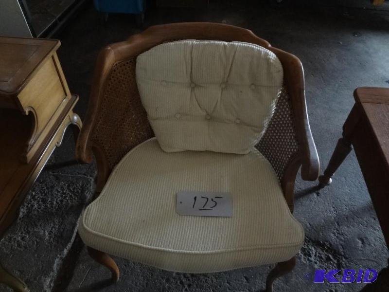 Cane Back Ornate Chair