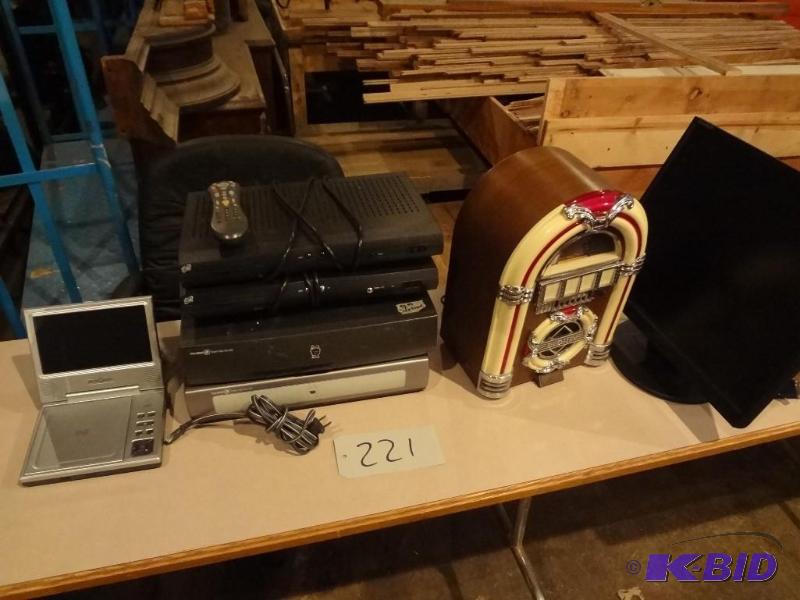 (2) Dish Receivers, (2) Tivos, Radio, DVD,Monitor