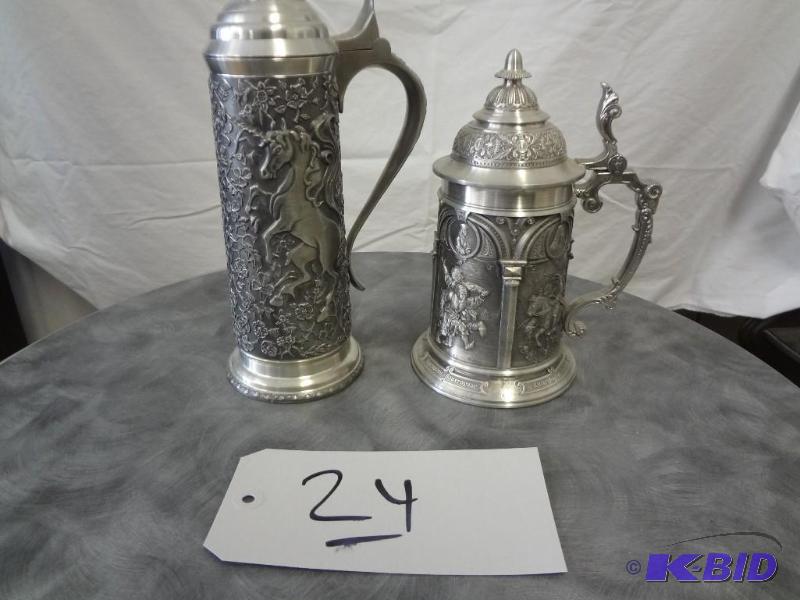 Pair of Pewter Mugs